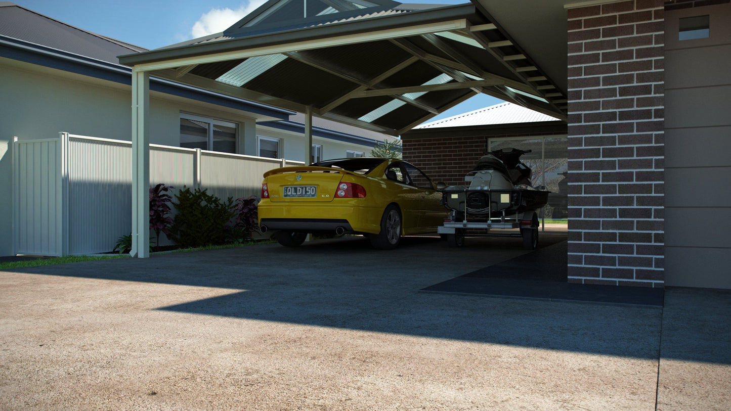 Dutch Gable Carport - 6m x 3m- Supply & Install QHI National