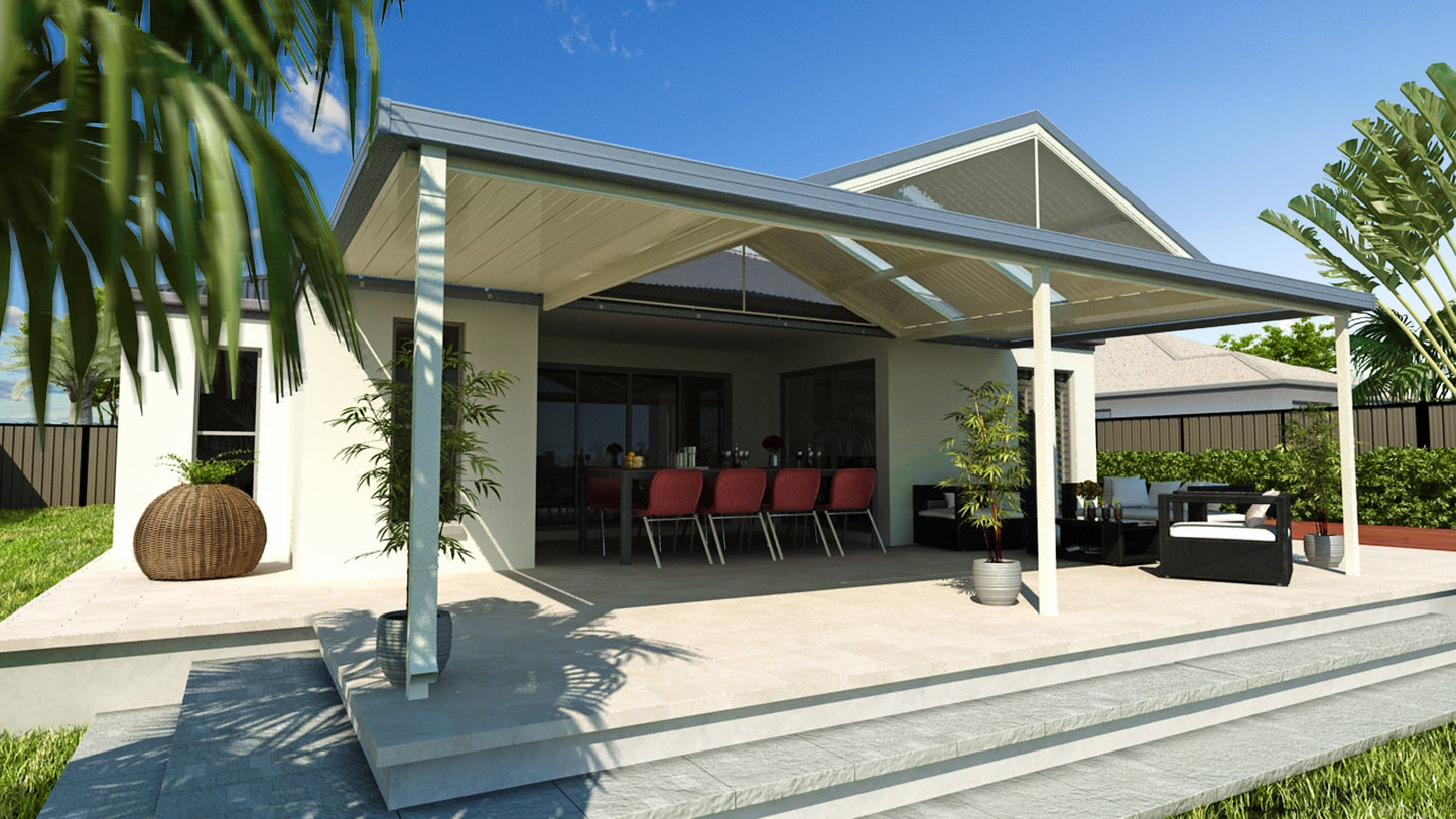 Dutch Gable Patio - 9m x 4m- Supply & Install QHI National