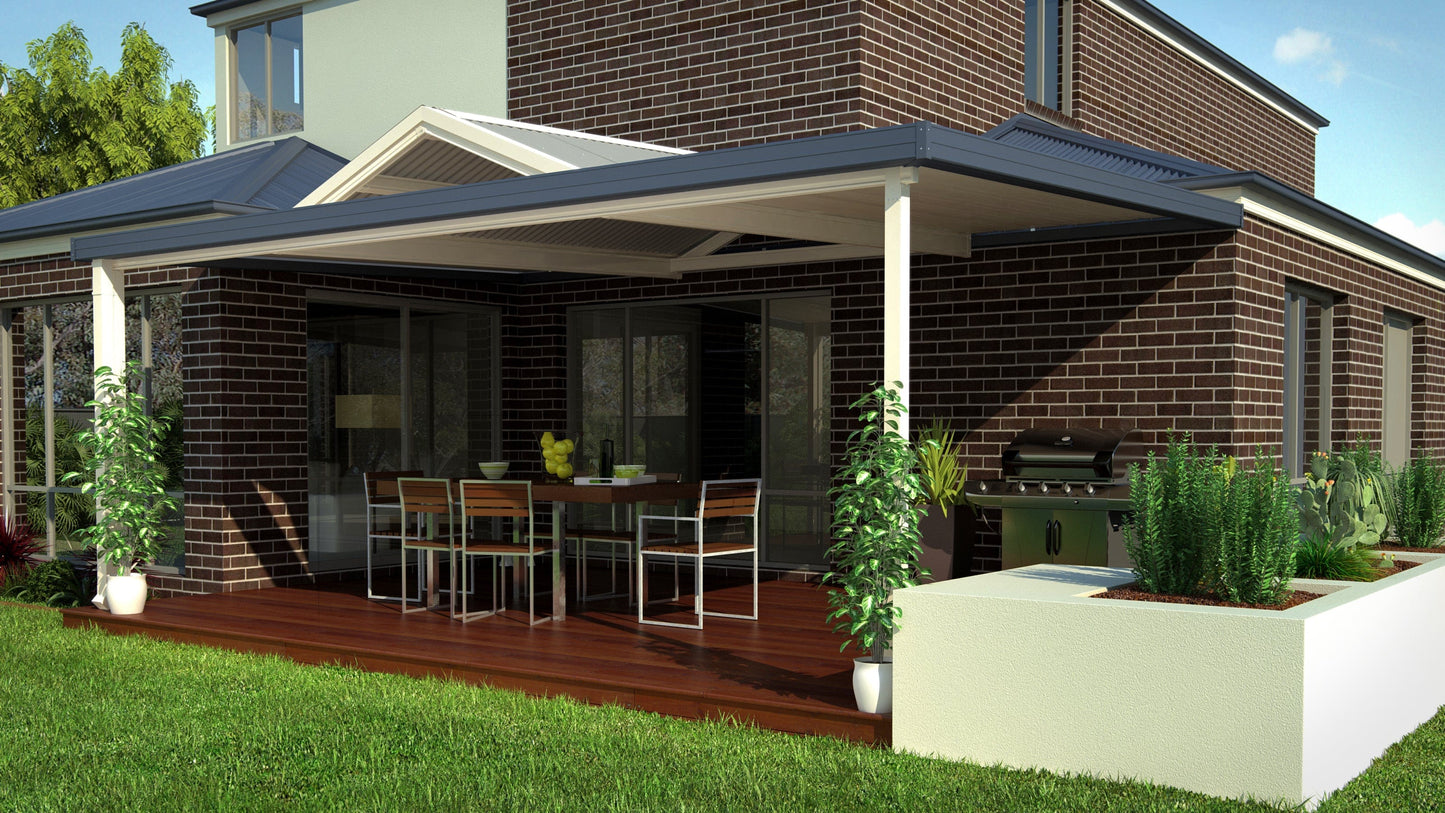 Dutch Gable Patio - 9m x 4m- Supply & Install QHI National