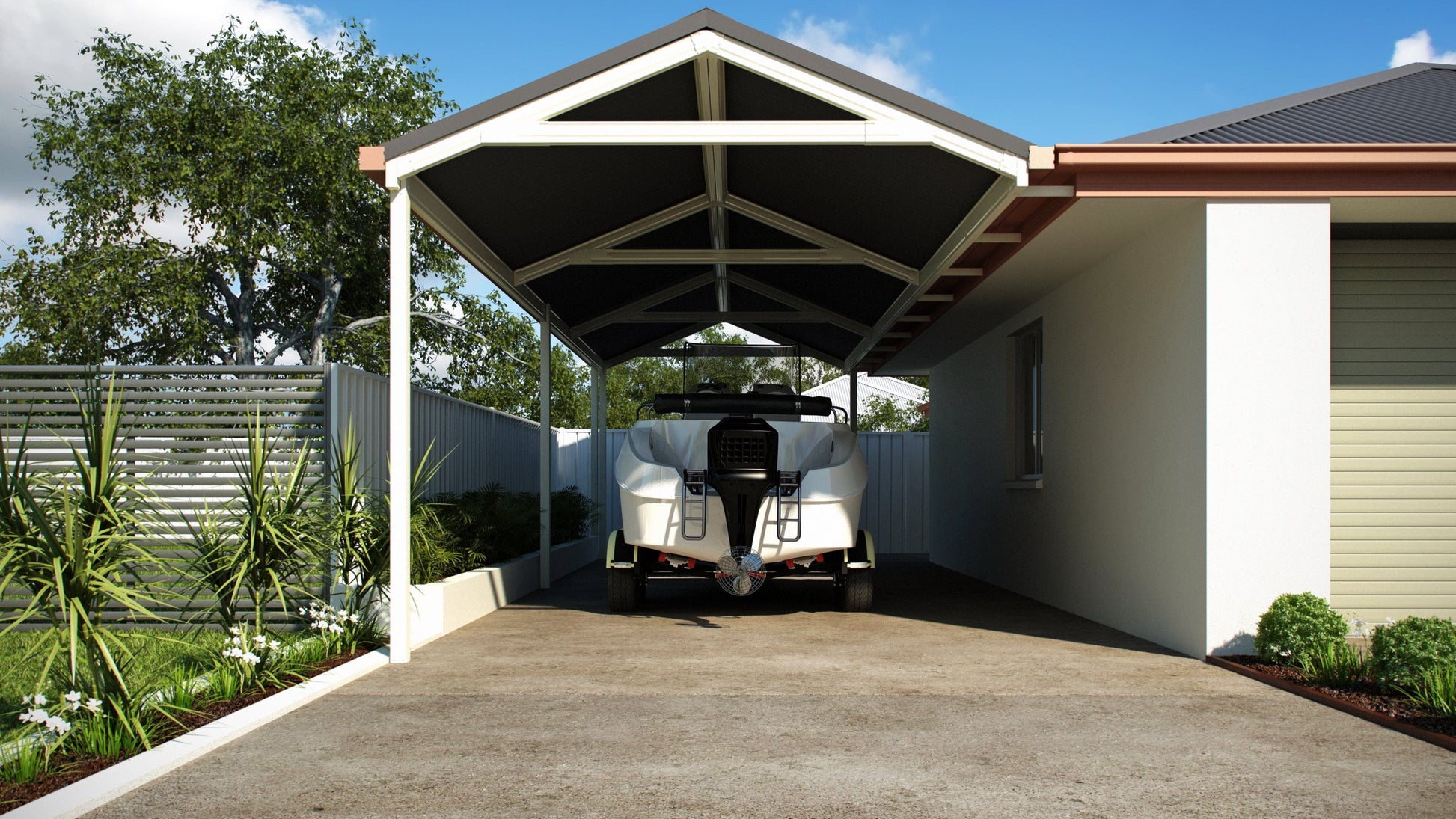 Gable Carport - 6m x 4m- Supply & Install QHI National