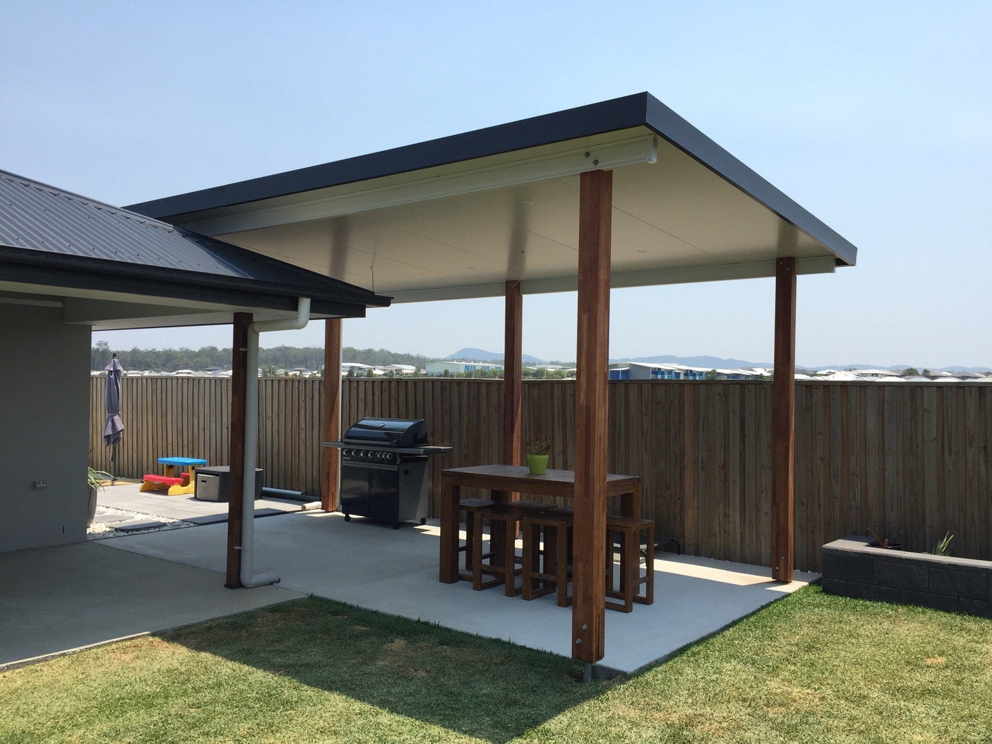 Insulated Flyover Patio Roof- 11m x 9m- Supply & Install QHI National
