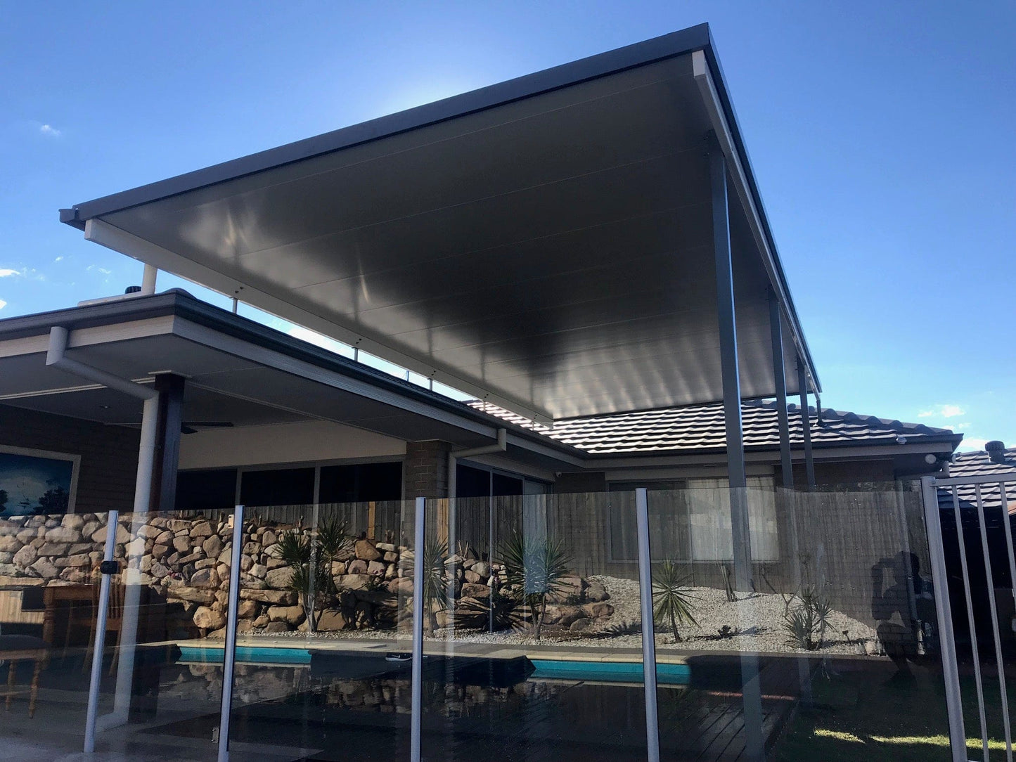 Insulated Flyover Patio Roof- 11m x 9m- Supply & Install QHI National