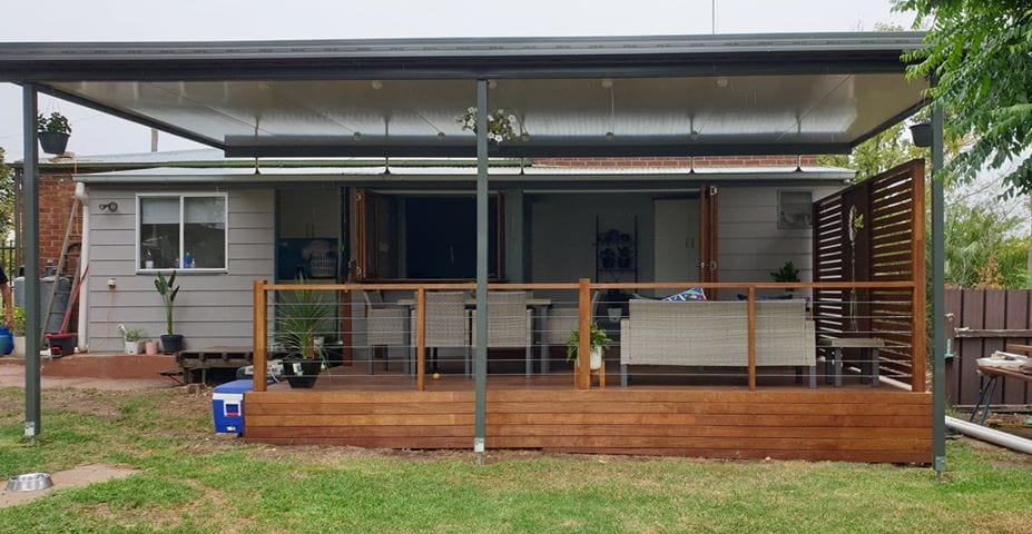 Insulated Flyover Patio Roof- 11m x 9m- Supply & Install QHI National