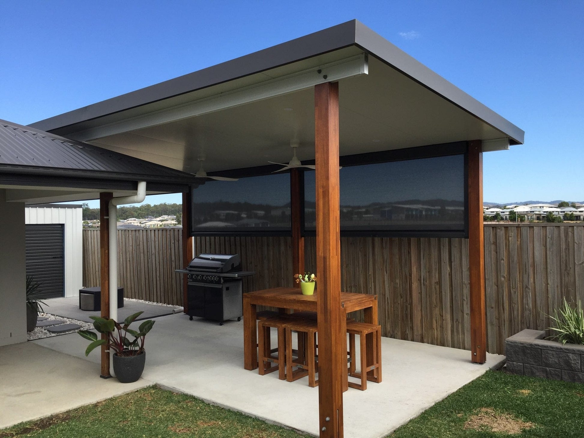 Insulated Flyover Patio Roof- 12m x 5m- Supply & Install QHI National