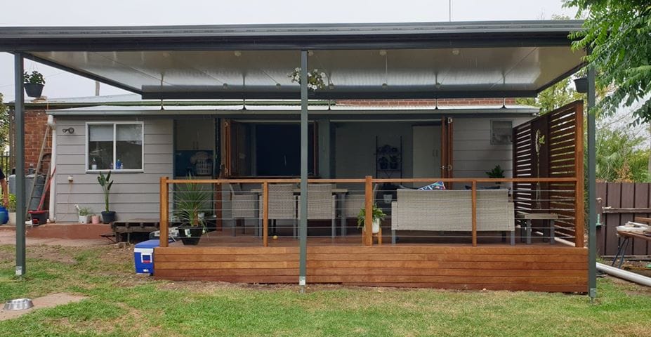 Insulated Flyover Patio Roof- 5m x 4m- Supply & Install QHI National