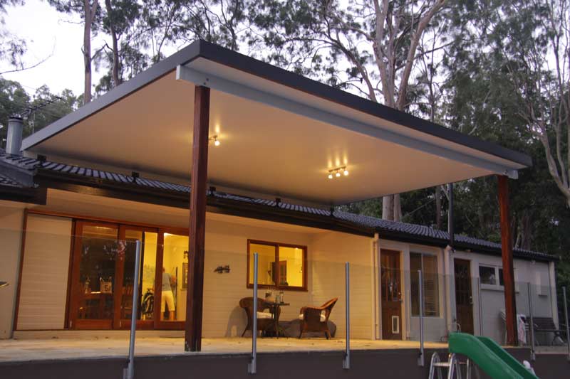 Insulated Flyover Patio Roof- 7m x 4m- Supply & Install QHI National