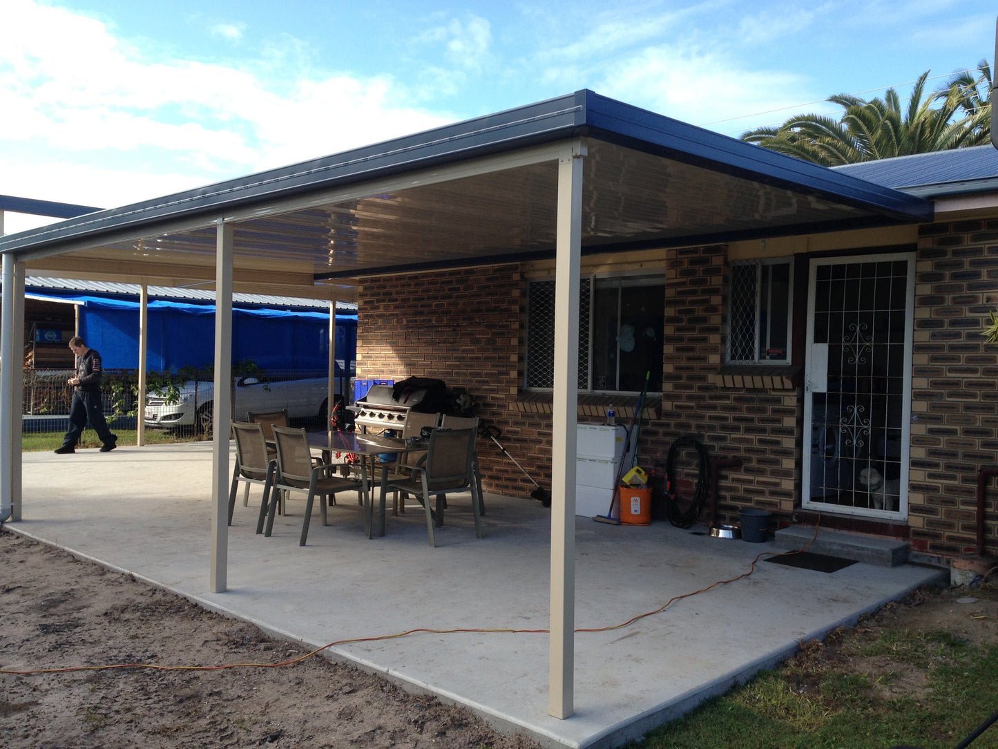 INSULATED Skillion Patio - 3m x 3m- Supply & Install QHI National