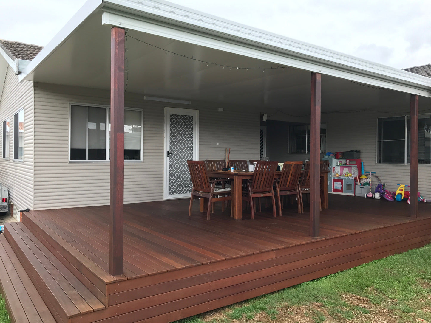 INSULATED Skillion Patio - 8m x 4m- Supply & Install QHI National