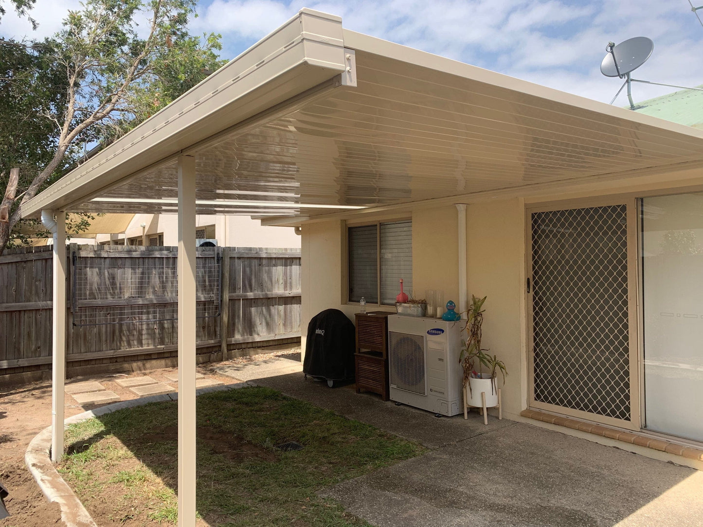 INSULATED Skillion Patio - 8m x 4m- Supply & Install QHI National