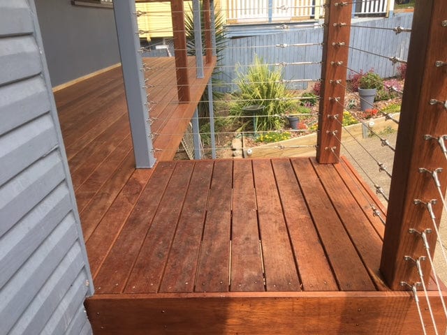 landing pad for deck stairs