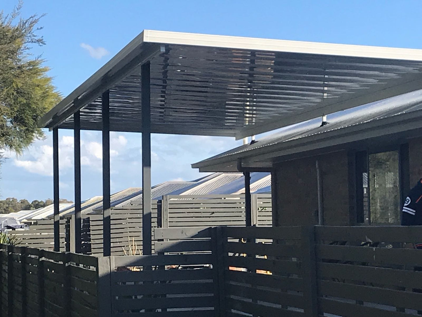 Non-Insulated Flyover Patio Roof - 10m x 7m- Supply & Install QHI National