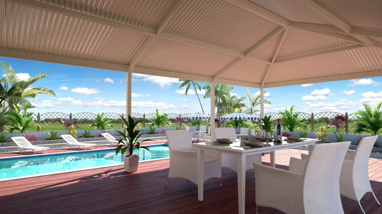Non-Insulated Gable Patio - 10m x 5m- Supply & Install QHI National