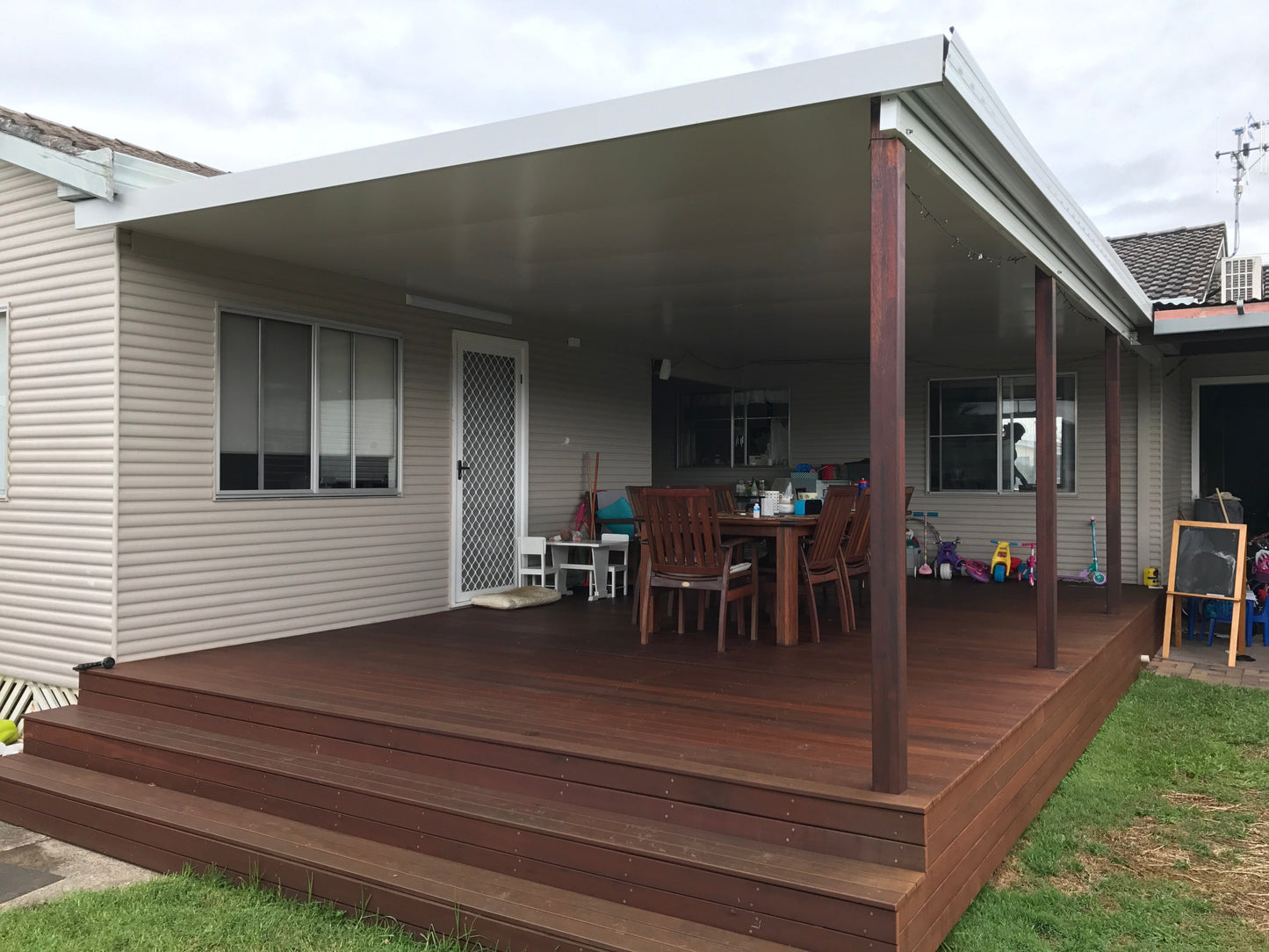 NON-INSULATED Skillion Patio - 7m x 6m - Supply & Install QHI National