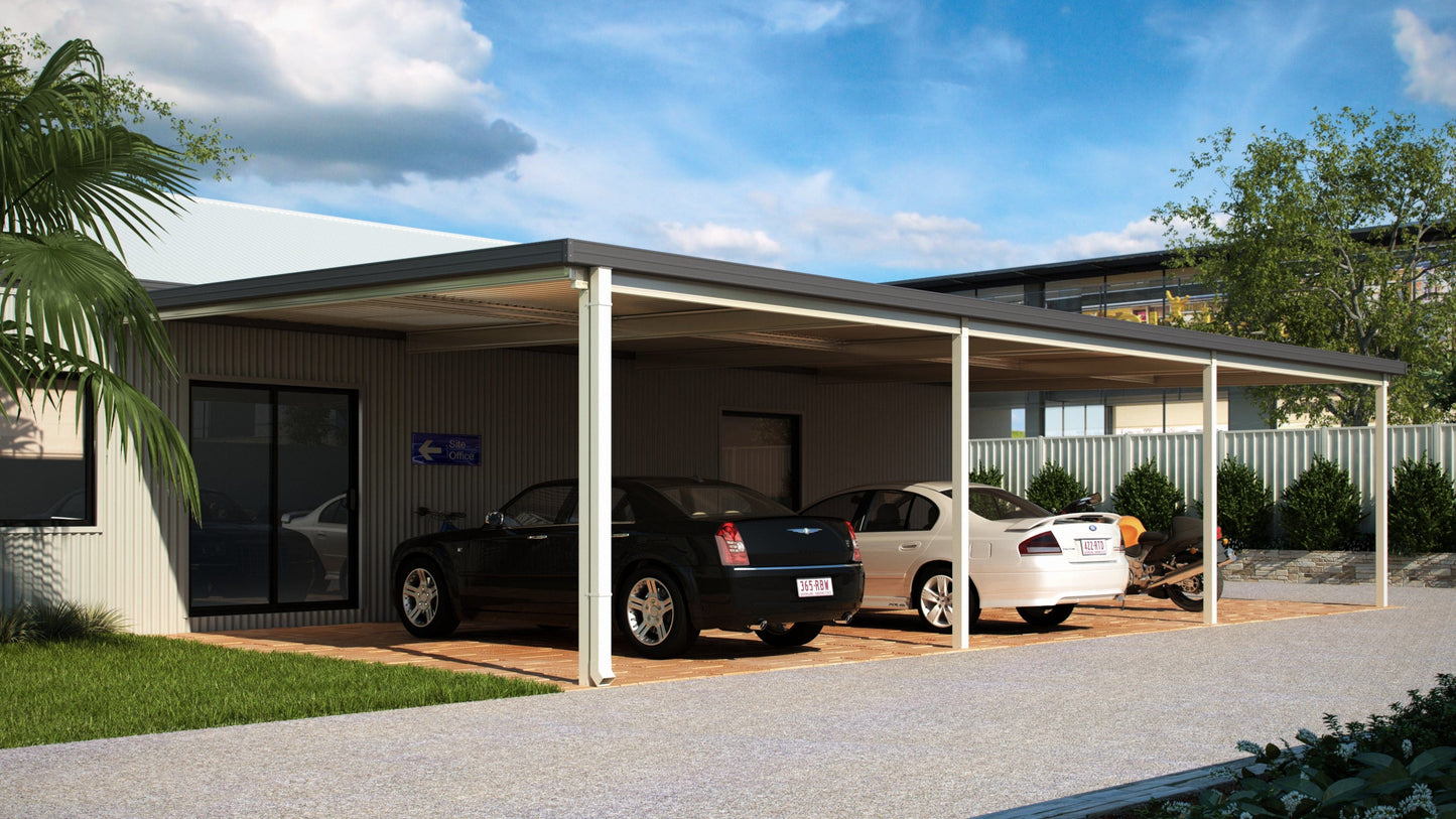 Skillion Carport - 7m x 4m- Supply & Install QHI National