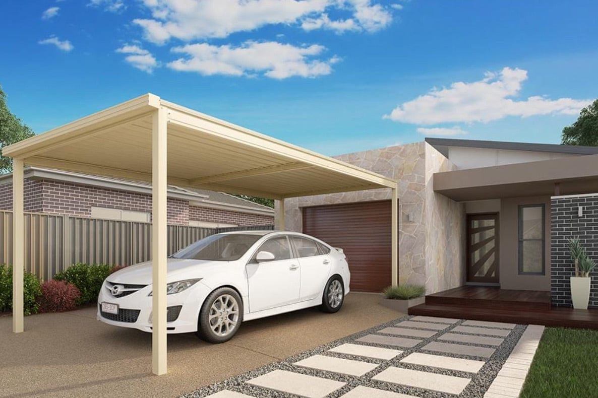 Skillion Carport Freestanding - 6m x 3m- Supply & Install QHI National