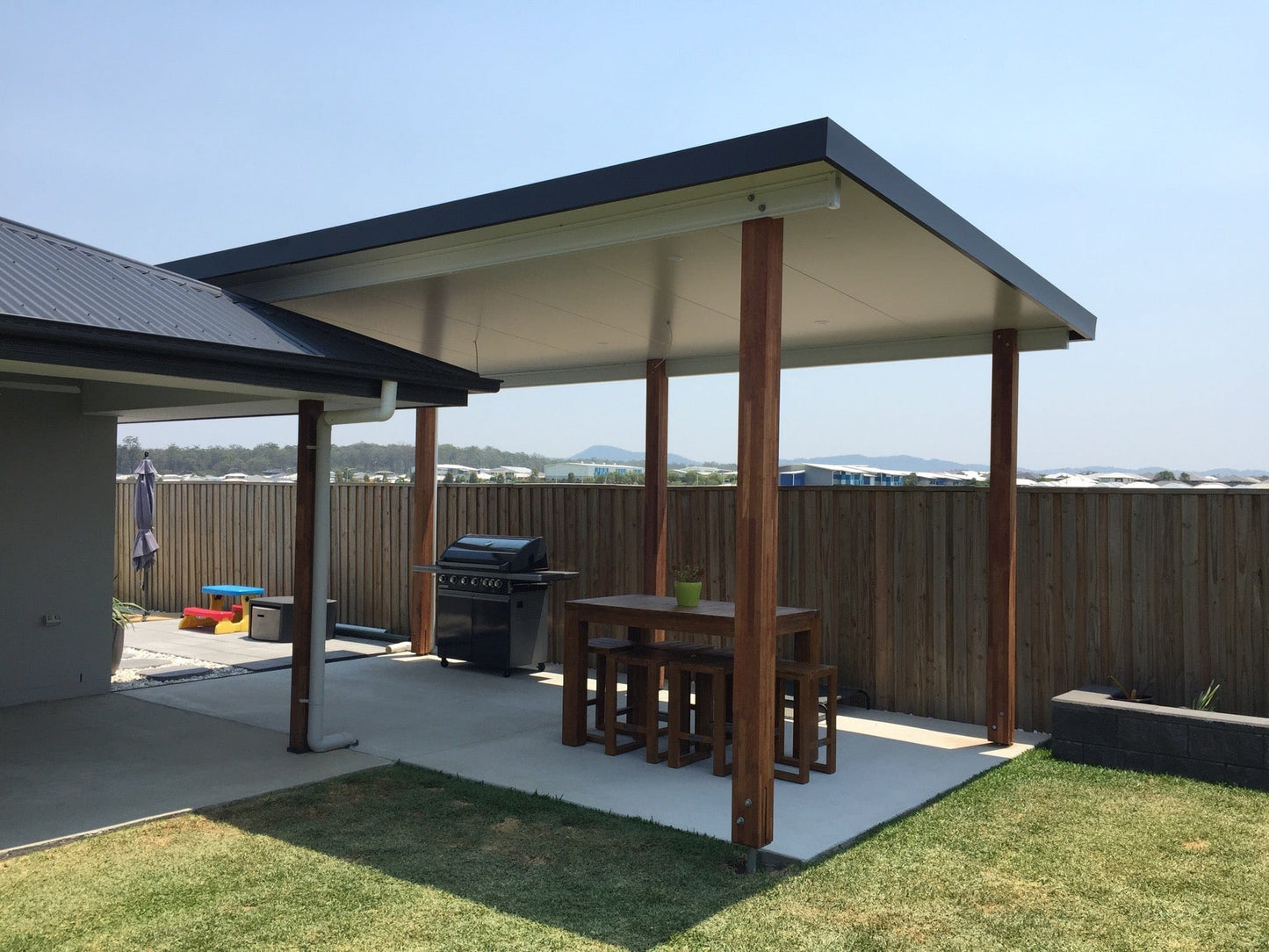Insulated Flyover Patio Roof- 14m x 5m- Supply & Install QHI National
