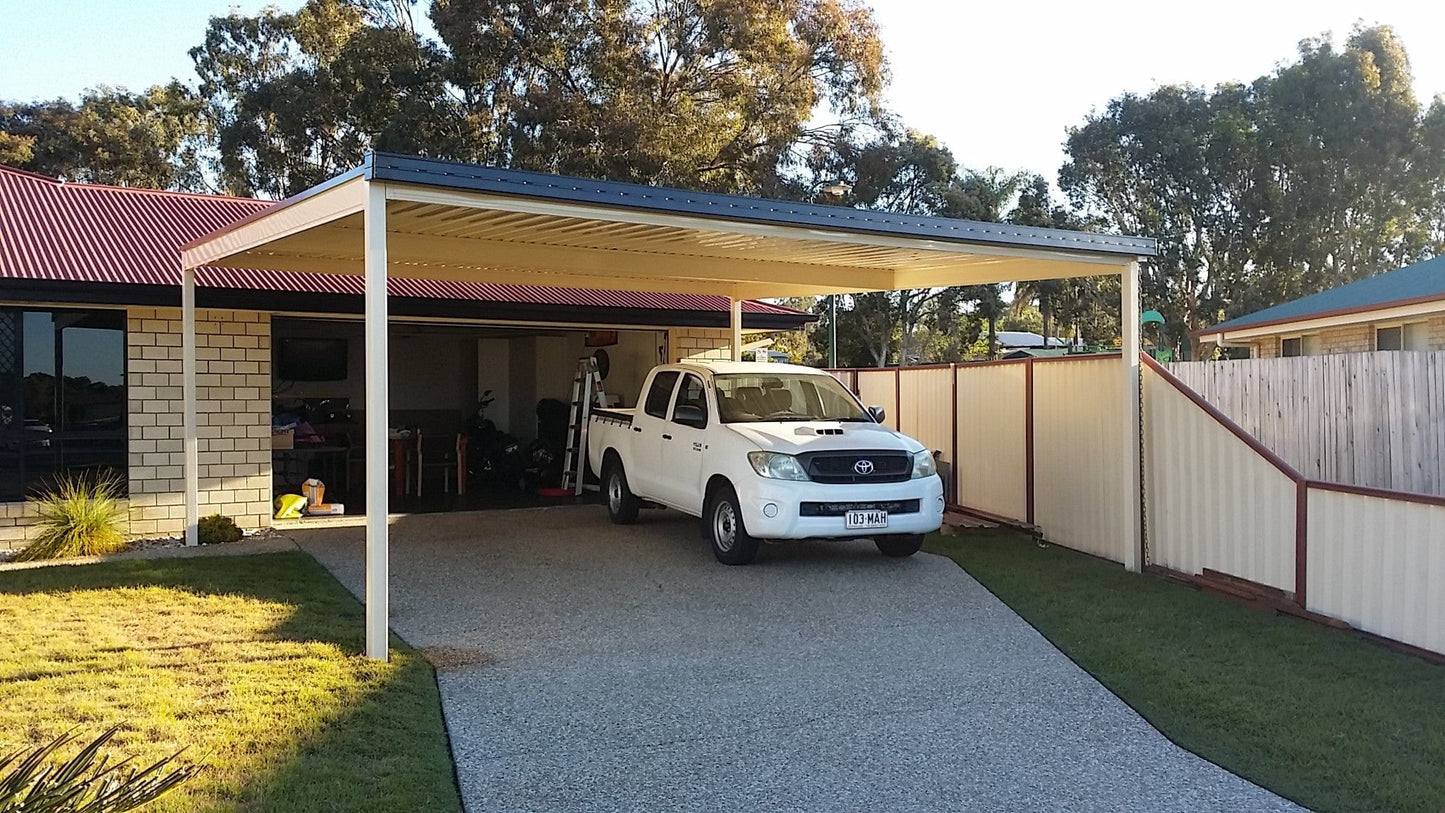 Skillion Carport Freestanding  - 6m x 6m- Supply & Install QHI National