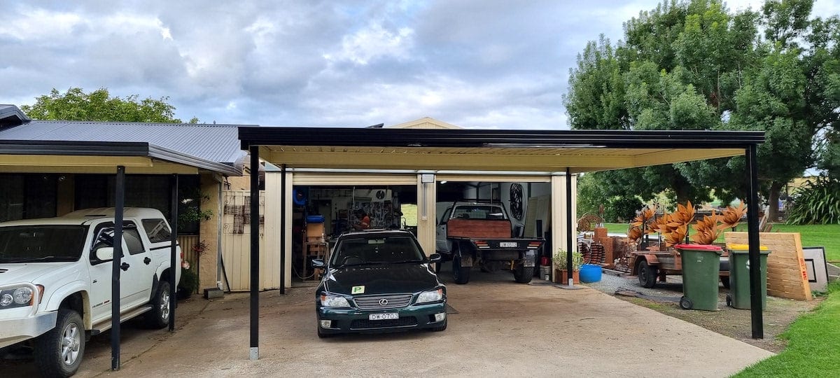 Skillion Carport Freestanding  - 6m x 6m- Supply & Install QHI National