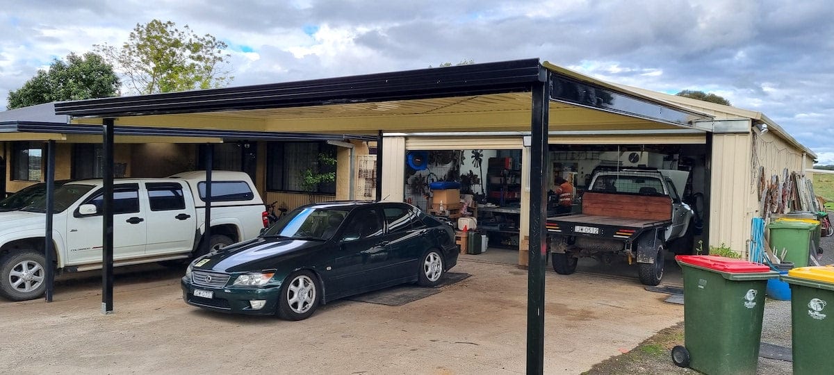 Skillion Carport Freestanding  - 6m x 6m- Supply & Install QHI National