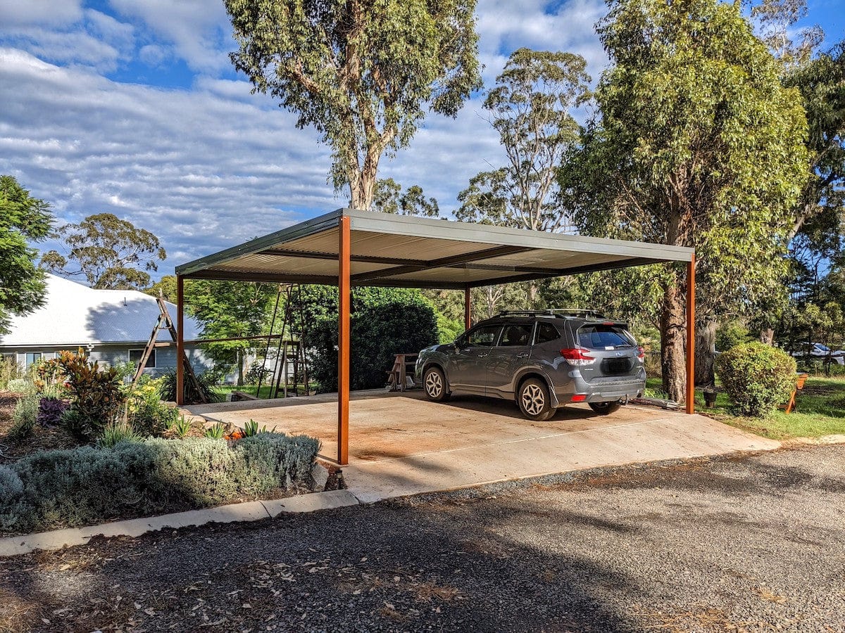 Skillion Carport Freestanding  - 6m x 6m- Supply & Install QHI National