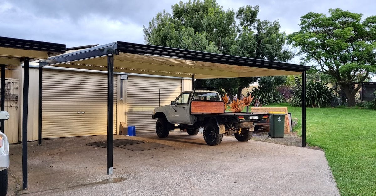 Skillion Carport Freestanding  - 6m x 6m- Supply & Install QHI National