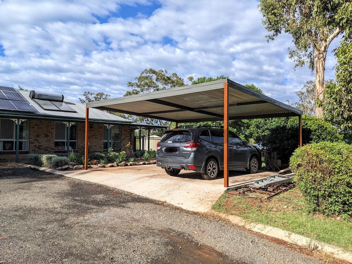 Skillion Carport Freestanding  - 6m x 6m- Supply & Install QHI National