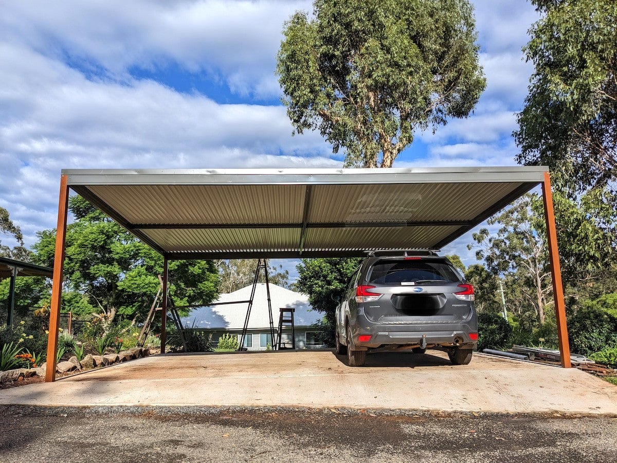 Skillion Carport Freestanding  - 6m x 6m- Supply & Install QHI National